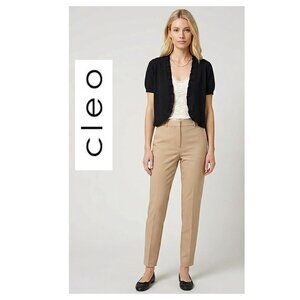 CLEO - Black cropped short sleeve open cardigan